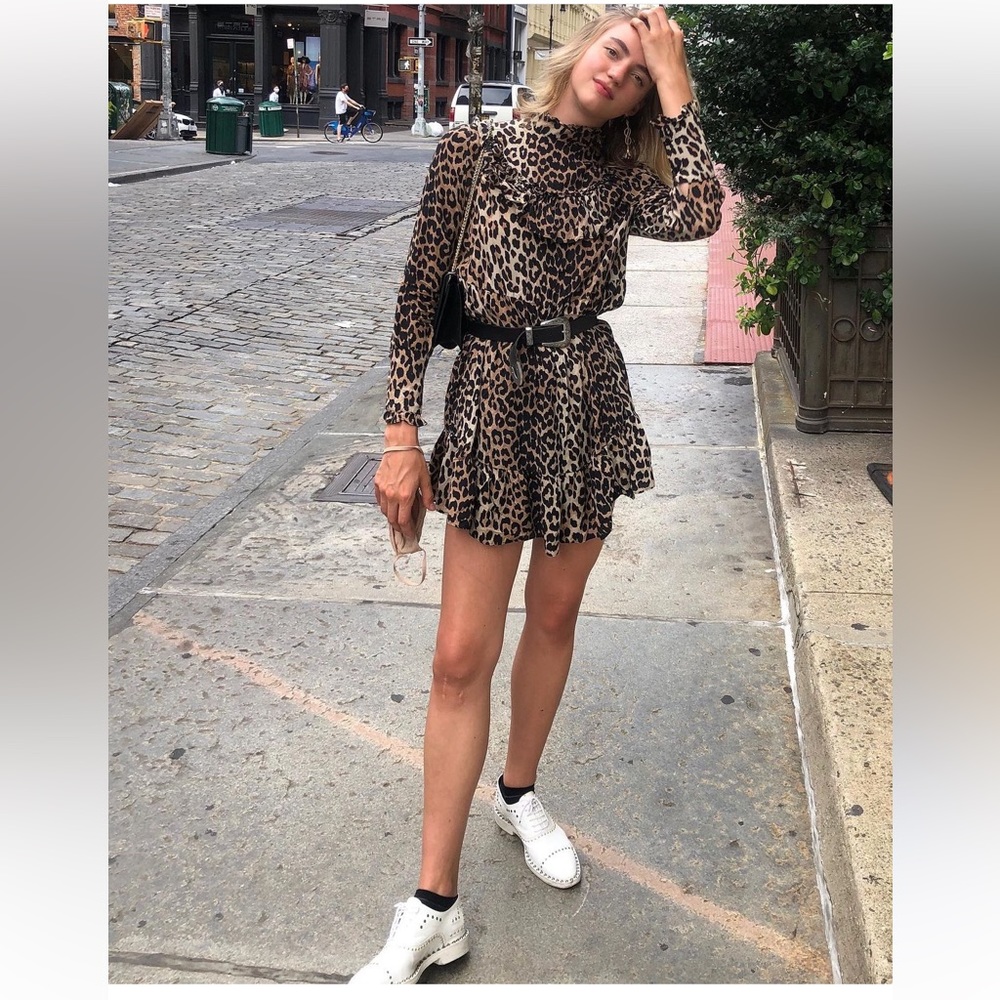 Leopard GANNI dress